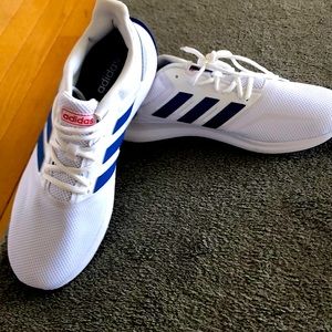 Blue and White Adidas Running/Athletic shoes